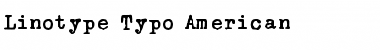 LinotypeTypo American Font