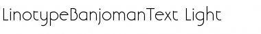 LTBanjoman Text Light Font