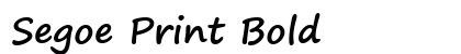Segoe Print Bold preview