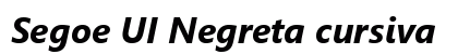 Segoe UI Negreta cursiva Preview