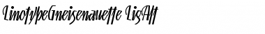 LTGneisenauette LightAlt Font