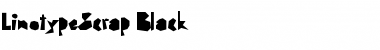 LTScrap Black Font