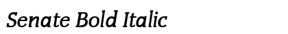 Senate Bold Italic Preview