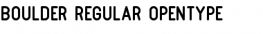 Boulder Regular Font