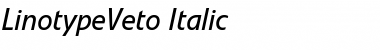 LTVeto Regular Italic Font