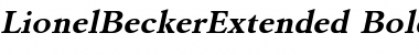 LionelBeckerExtended Font