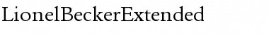 LionelBeckerExtended Font