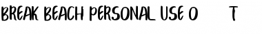 BREAK BEACH Font