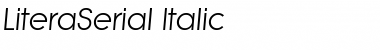 LiteraSerial Italic Font