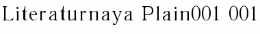 Literaturnaya Font