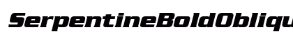 SerpentineBoldOblique Regular preview
