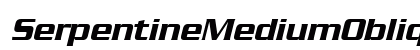 SerpentineMediumOblique Regular preview