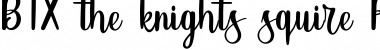 BTX-the-knights-squire Regular Font