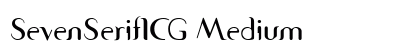 SevenSerifICG Medium preview