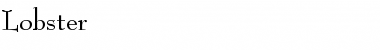 Lobster Normal Font Lobster Normal Font