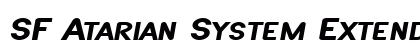 SF Atarian System Extended Bold Italic Preview