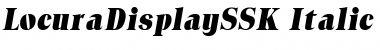 Download LocuraDisplaySSK Font