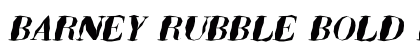 BARNEY RUBBLE BOLD Bold Italic preview