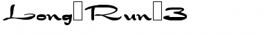 Long Run 3 Font