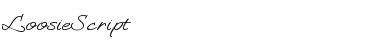 Download LoosieScript Font Download LoosieScript Font
