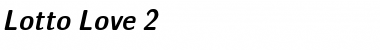 Lotto Love 2 Font
