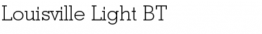 Louisville BT Light Font