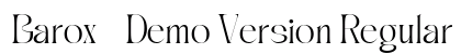 Barox - Demo Version Regular