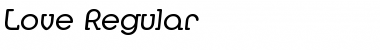 Love Regular Font