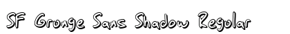 SF Grunge Sans Shadow Regular Preview