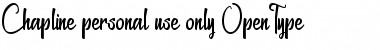 Download Chapline personal use only Font
