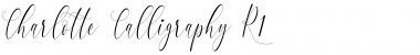 Charlotte Calligraphy Regular Font