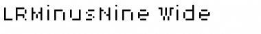 LRMinusNine Wide Font