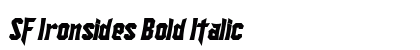 SF Ironsides Bold Italic Preview