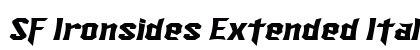 SF Ironsides Extended Italic preview