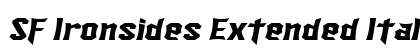 SF Ironsides Extended Italic preview
