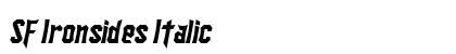 SF Ironsides Italic preview