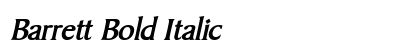 Barrett Bold Italic preview