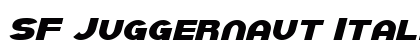 SF Juggernaut Italic preview