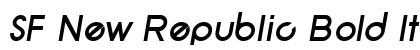 SF New Republic Bold Italic Preview