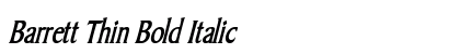 Barrett Thin Bold Italic preview
