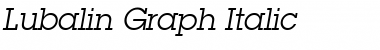 Lubalin Graph Italic Font Lubalin Graph Italic Font