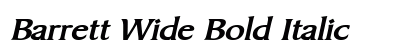 Barrett Wide Bold Italic preview