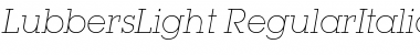 LubbersLight Font