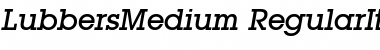 LubbersMedium Font