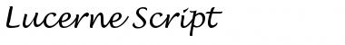 Lucerne Script Regular Font