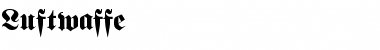 Luftwaffe Font