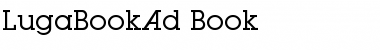 LugaBookAd Book Font