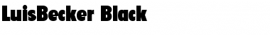 LuisBecker-Black Regular Font