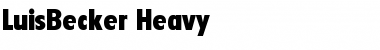 LuisBecker-Heavy Regular Font