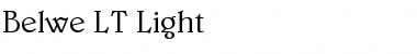 Belwe LT Light Font